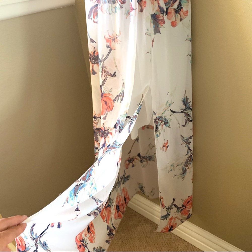 LAVENDER FIELD Floral Smocked off Shoulder Maxi - Picture 6 of 7